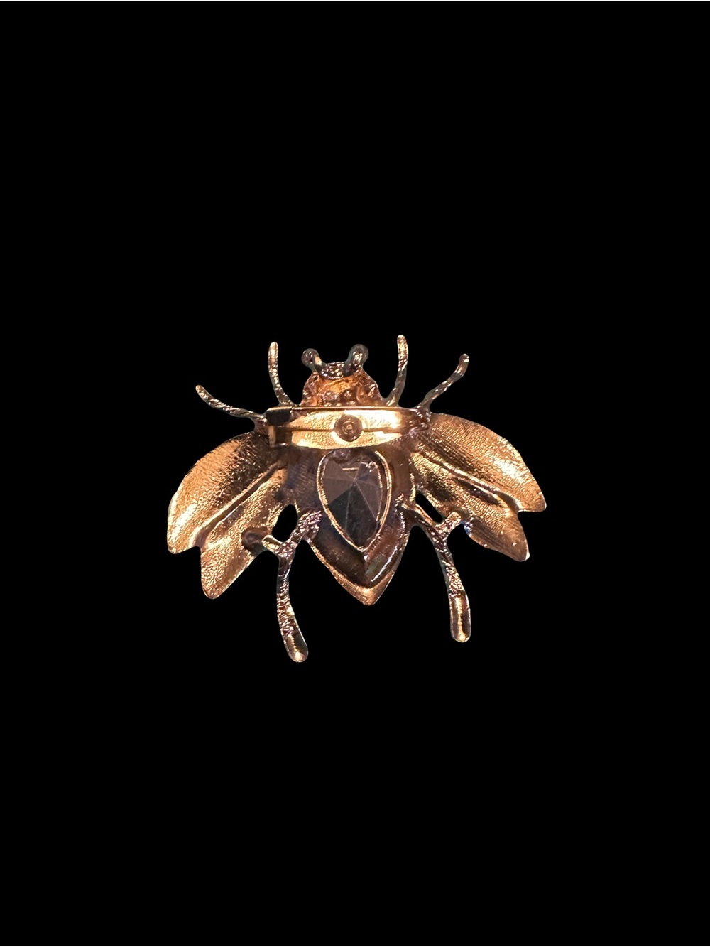 Blue Crystal Bee Brooch Pin - Women's Jewelry - Picture 2 of 4